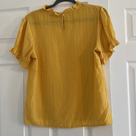 Women’s yellow blouse. Size M - Picture 4 of 8